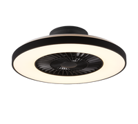 Ventilatore a soffitto Senza Pale con Led Nero 40W Halmstadt GD Trio