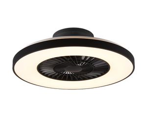 Ventilatore a soffitto Senza Pale con Led Nero 40W Halmstadt GD Trio