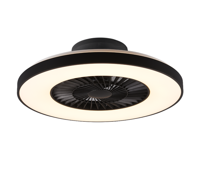 Ventilatore a soffitto Senza Pale con Led Nero 40W Halmstadt GD Trio