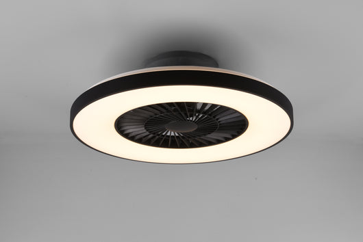 Ventilatore a soffitto Senza Pale con Led Nero 40W Halmstadt GD Trio