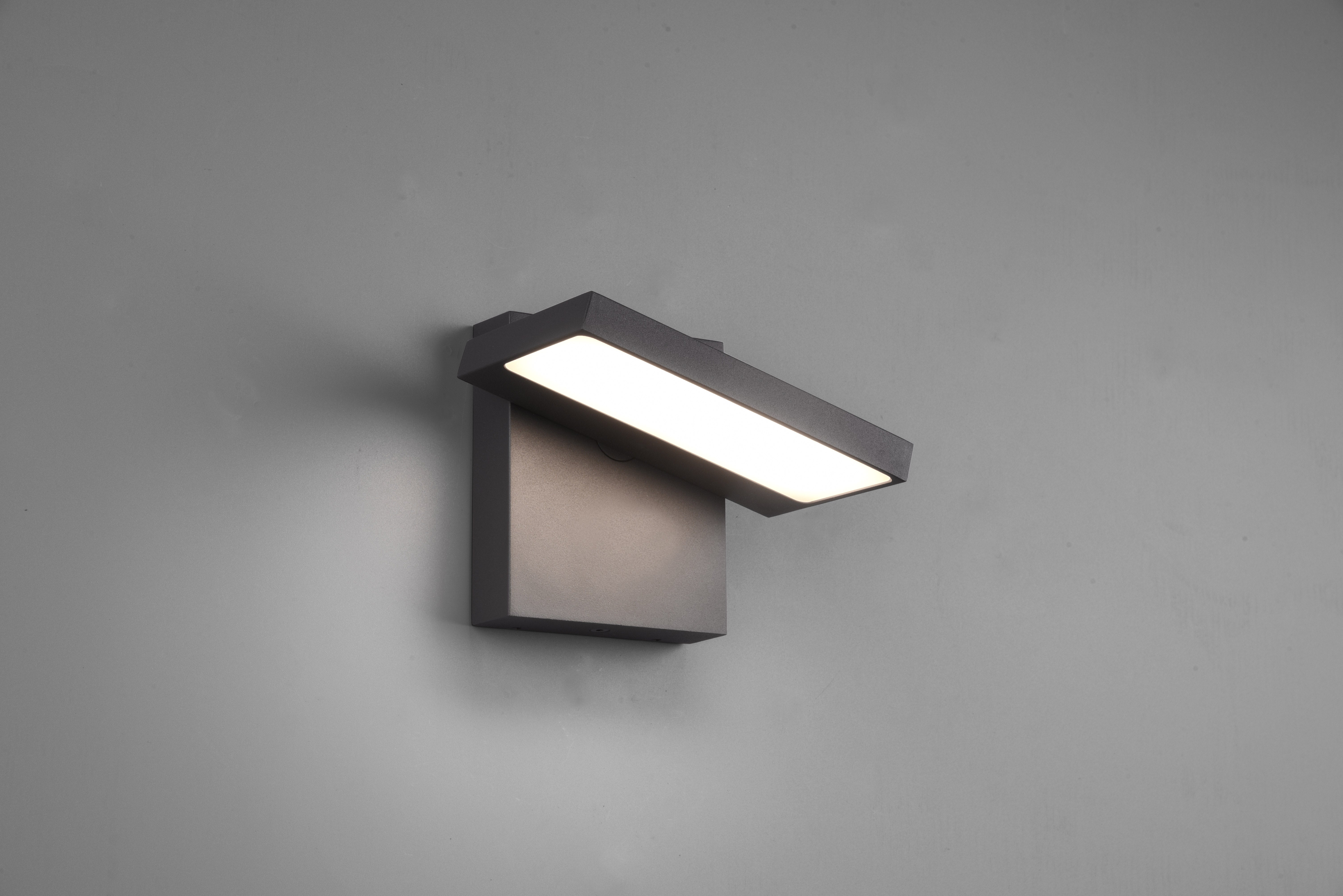 Applique Led Esterno Orientabile Antracite 15x12 cm Horton GD Trio