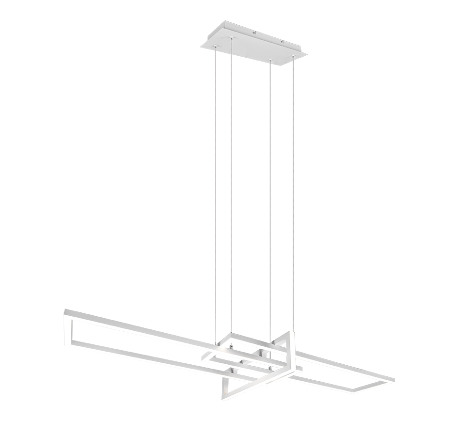 Lampada Sospensione Led Moderna Lampadario Dimmer Bianca Salinas GD Trio