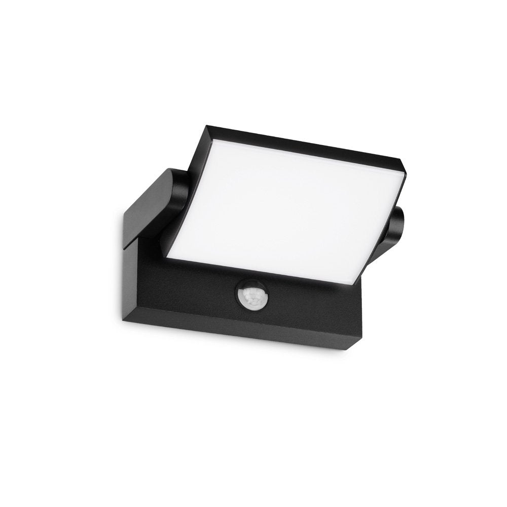 Applique Moderna Swipe Alluminio Nero Led 21W 3000K Luce Calda