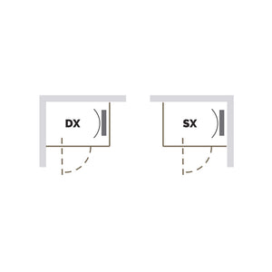 Vasca per anziani modello Dalia 1320x762x1143 mm con pannello lato sinistro