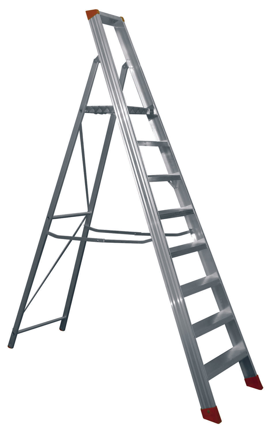 SCALA ALLUMINIO STEP UP PROFILO A U - 6 GRADINI