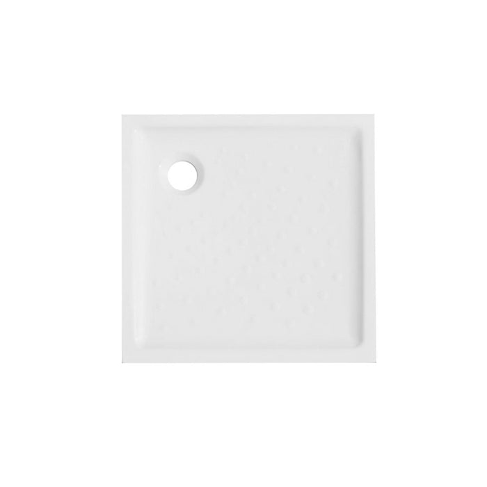 Piatto doccia quadro ceramica bianca 70x70 con altezza 6 cm