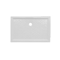 Piatto doccia rettangolare ceramica bianca 80x100 con altezza 6 cm