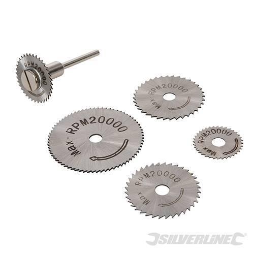 Set lame circolari per sega HSS Silverline 6 pezzi