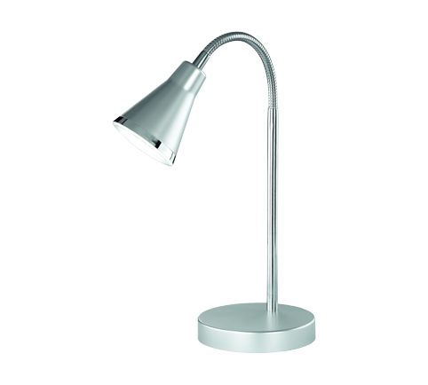 Lampada Tavolo Scrivania Led a Morsetto Pinza Flessibile Nera Arras GD Trio