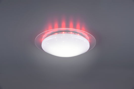 Plafoniera Led Interno Soffitto Stelle Diffusore Bianco Dimmer Bilbo GD Trio