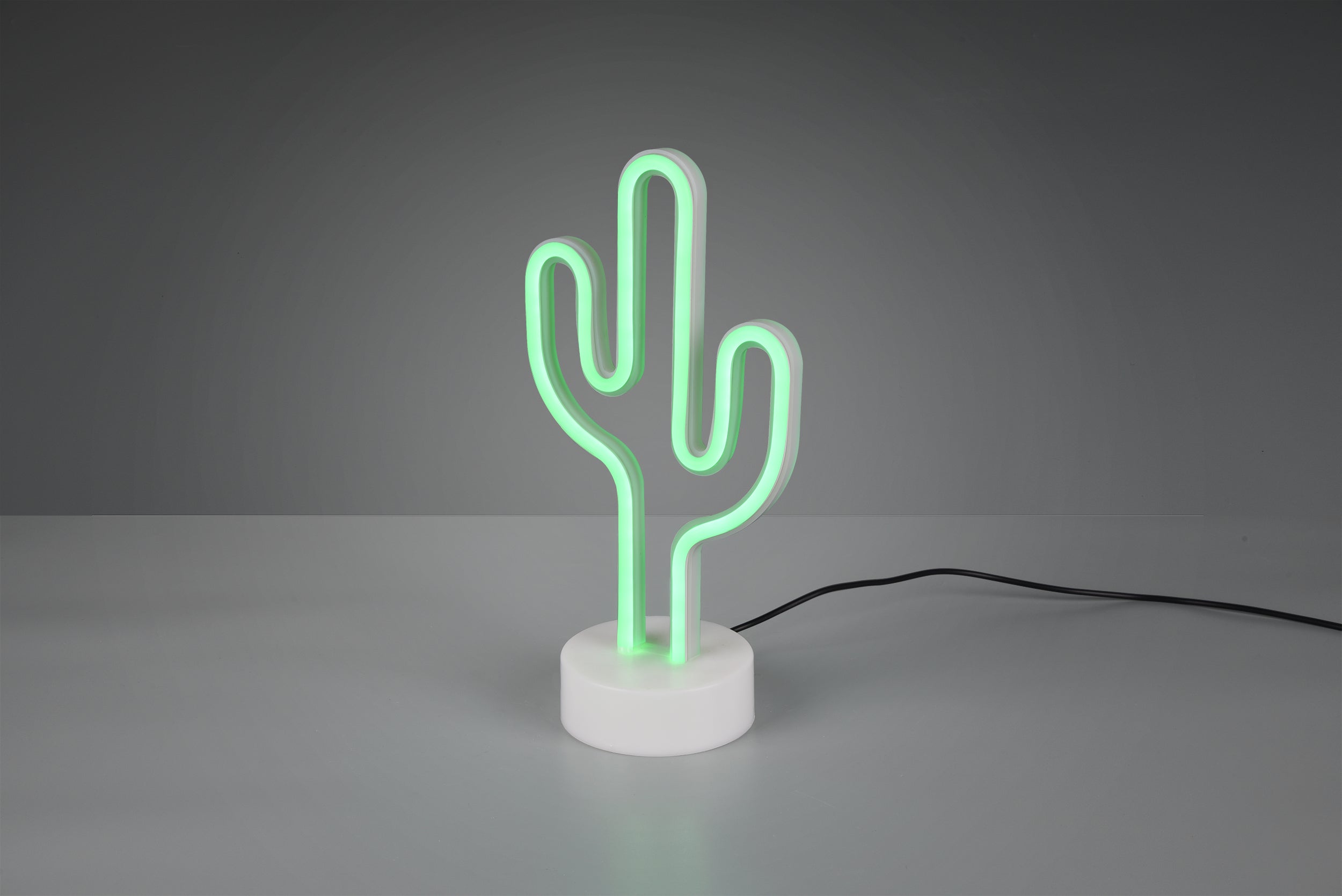 Lampada Tavolo Scrivania Giovanile Moderna Led Verde Cactus GD Trio