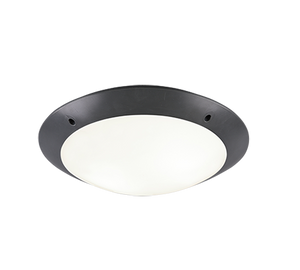 Plafoniera Esterno Soffitto Moderna 5W Nera 33 cm Camaro GD Trio