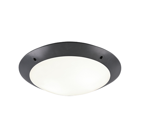 Plafoniera Esterno Soffitto Moderna 5W Nera 33 cm Camaro GD Trio