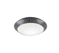 Plafoniera Esterno Soffitto Moderna 5W Nera 26 cm Camaro GD Trio