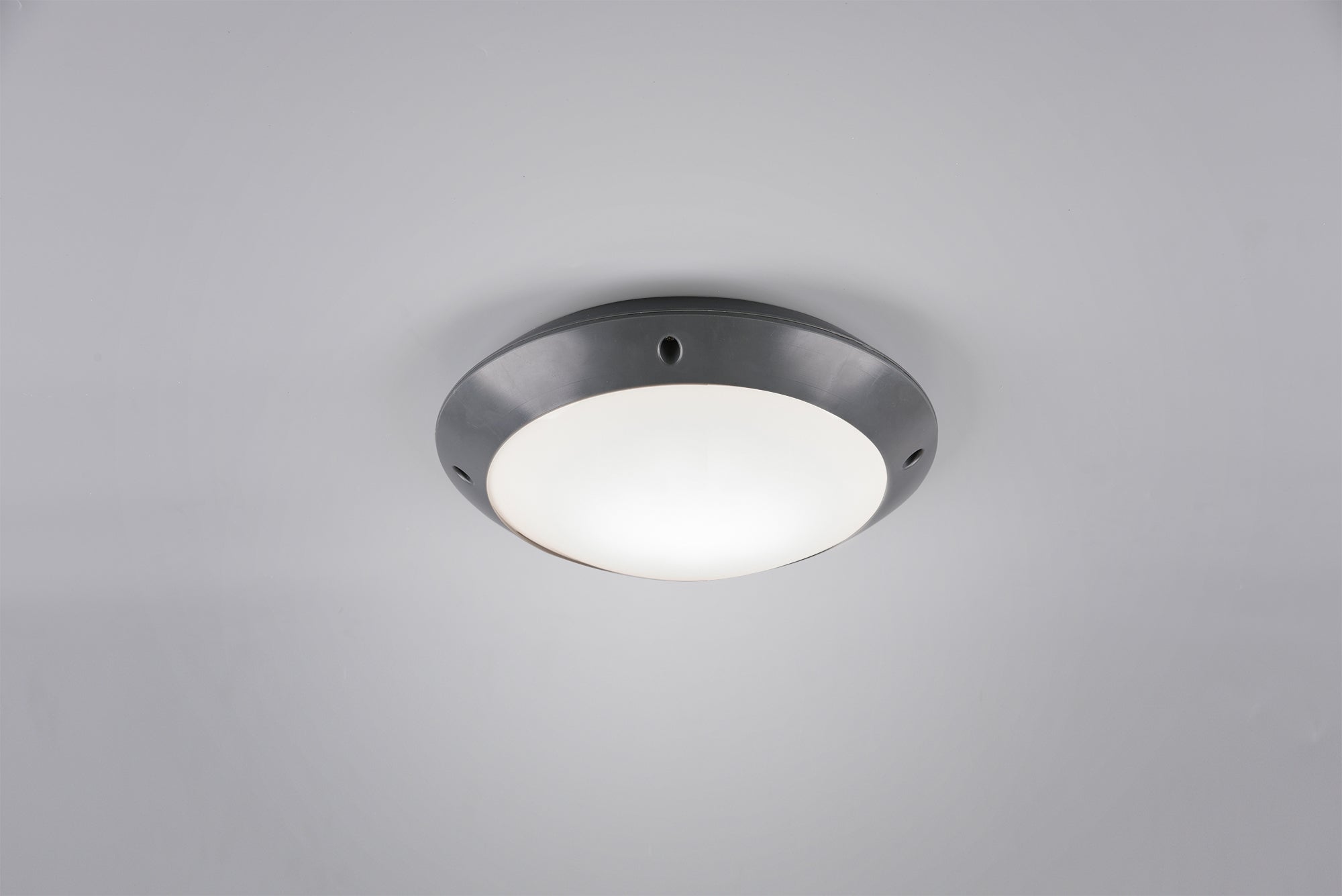 Plafoniera Esterno Soffitto Moderna 5W Nera 26 cm Camaro GD Trio