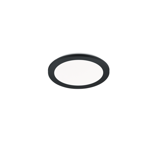 Plafoniera Led Interno Tonda Dimmer 10W Nera 26 cm Camillus GD Trio