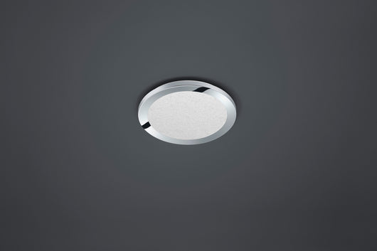 Plafoniera Interno Parete Soffitto Led Rotonda Cromo Cristallo Cesar GD Trio