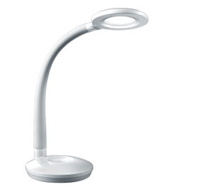 Lampada Tavolo Studio Led Moderno Orientabile Bianca Cobra GD Trio