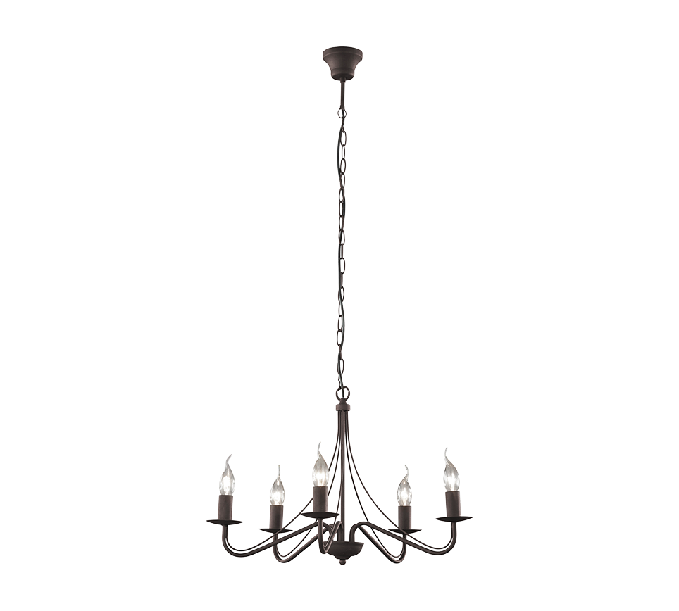 Lampadario 5 Luci Antico Classico Vintage Country GD Trio