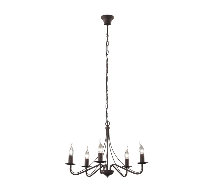 Lampadario 5 Luci Antico Classico Vintage Country GD Trio