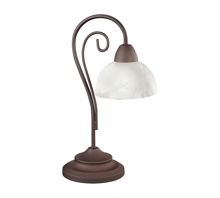 Lampada da Tavolo Vetro Antico Classico Vintage Country GD Trio