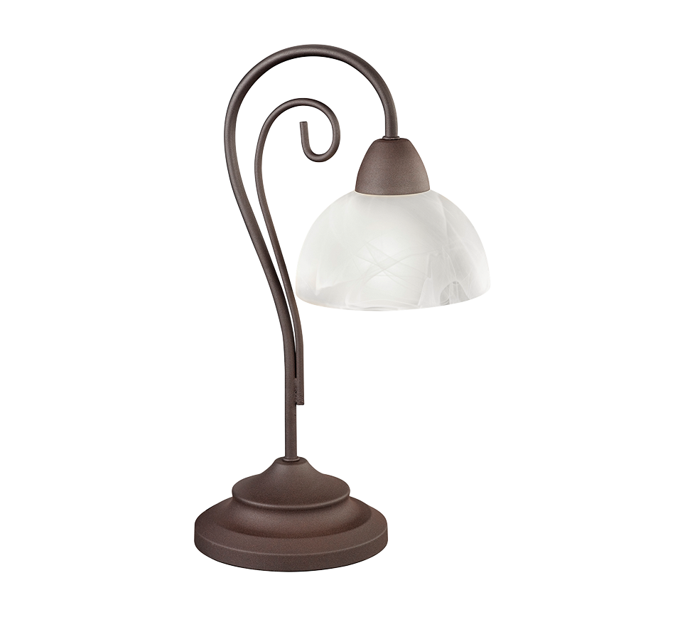 Lampada da Tavolo Vetro Antico Classico Vintage Country GD Trio