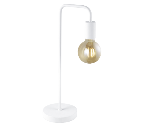 Lampada Tavolo Scrivania Moderna Tubo Metallo Bianca 51 cm Diallo GD Trio