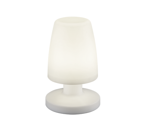 Lampada Tavolo Esterno Led Diffusore Curvo Ricaricabile Dora GD Trio