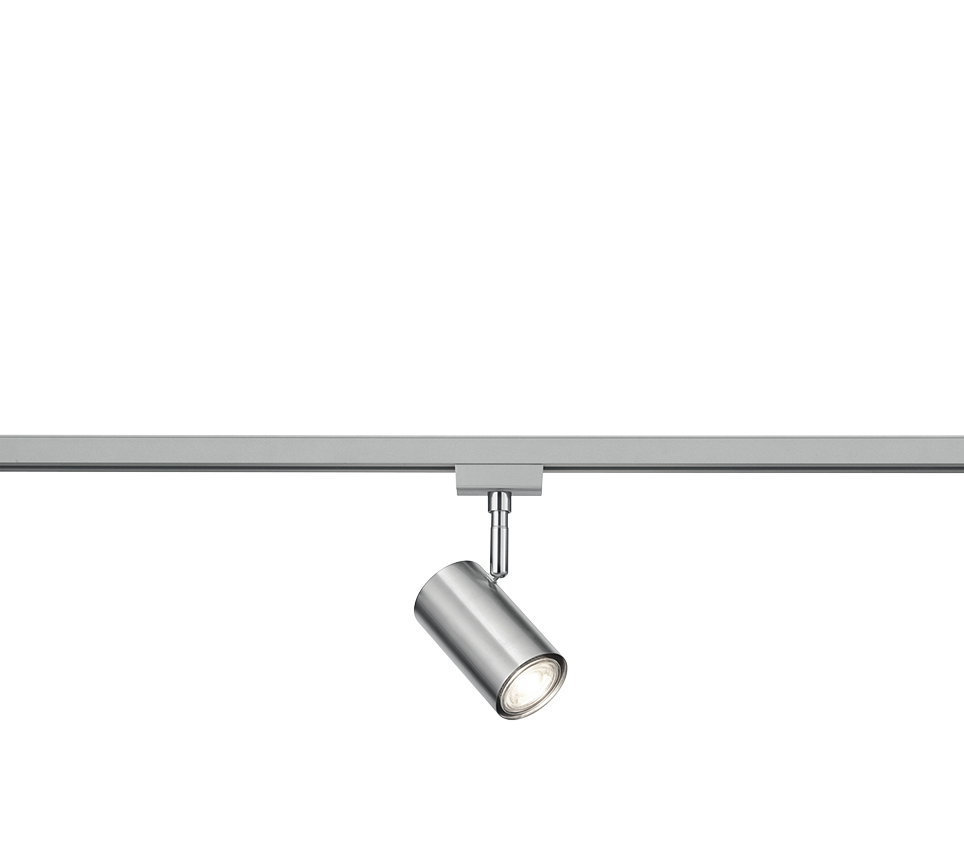 Faretto Spot Orientabile per Binario Bifase GU10 Acciaio Duoline GD Trio