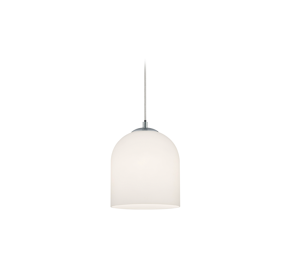 Lampada Sospensione Ontario Interno 4W in Vetro Bianco Duoline GD Trio