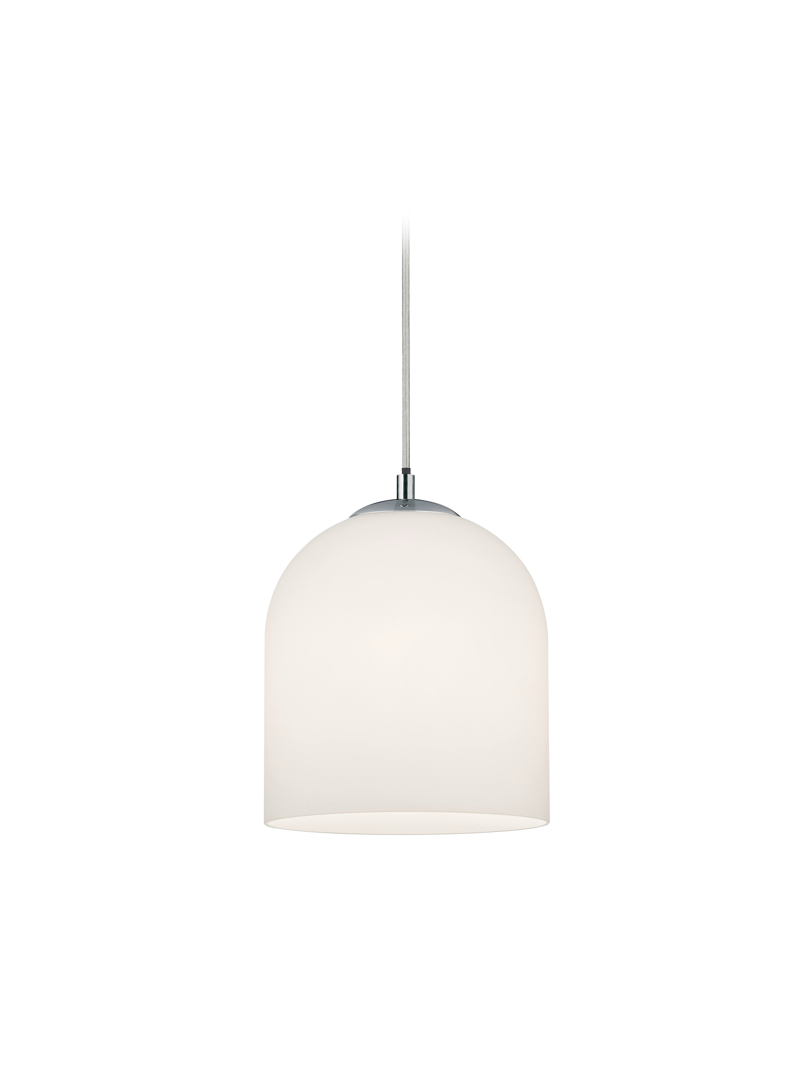 Lampada Sospensione Ontario Interno 4W in Vetro Bianco Duoline GD Trio