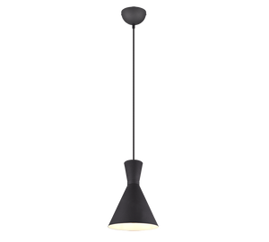 Lampada Sospensione Interno Soffitto Led W6 Doppio Cono Antracite Enzo GD Trio