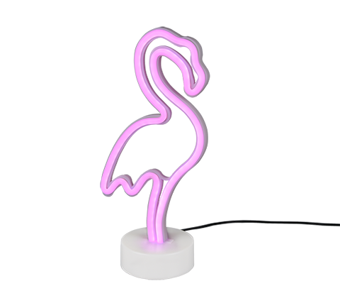 Lampada Tavolo Led Cigno Rosa 1,8W Flamingo GD Trio