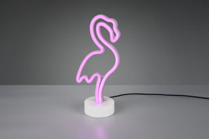 Lampada Tavolo Led Cigno Rosa 1,8W Flamingo GD Trio