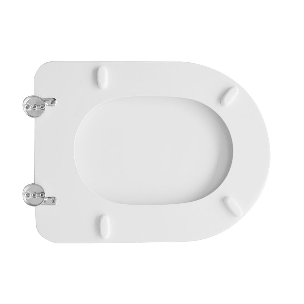 Sedile wc bianco dedicato a casa ceramica Flaminia serie Relax 2  larghezza 34 cm