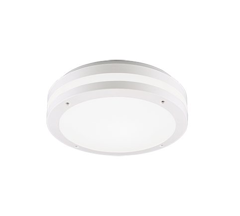 Plafoniera Led Esterno Soffitto Fascia Bianca Ip54 30 cm Kendal GD Trio