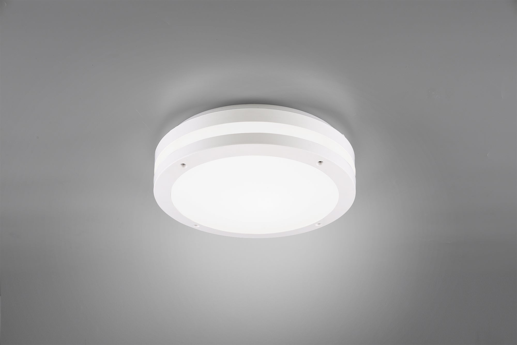 Plafoniera Led Esterno Soffitto Fascia Bianca Ip54 30 cm Kendal GD Trio