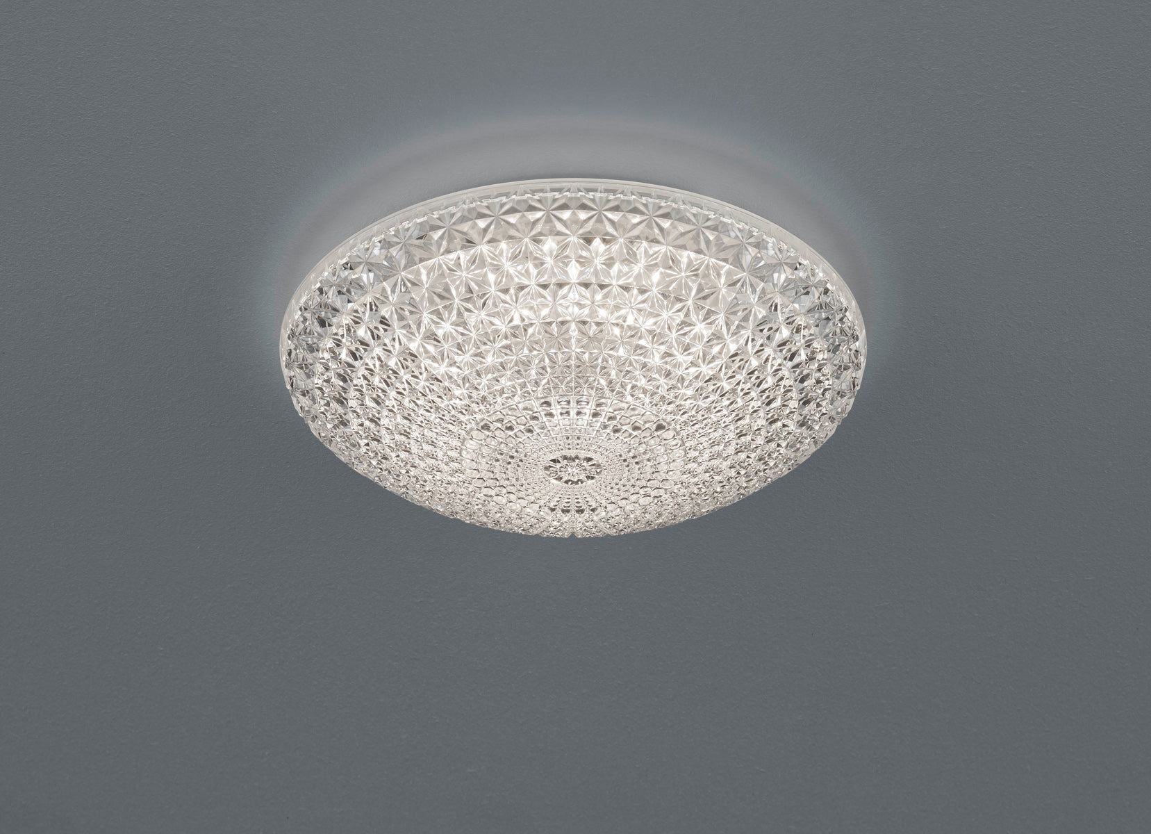 Plafoniera Led Interno Parete Soffitto Tonda effetto Cristallo Kuma GD Trio