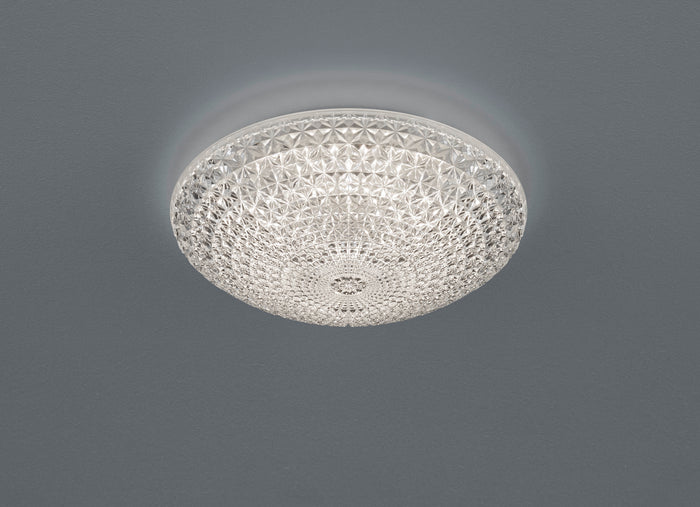 Plafoniera Led Interno Parete Soffitto Tonda effetto Cristallo Kuma GD Trio