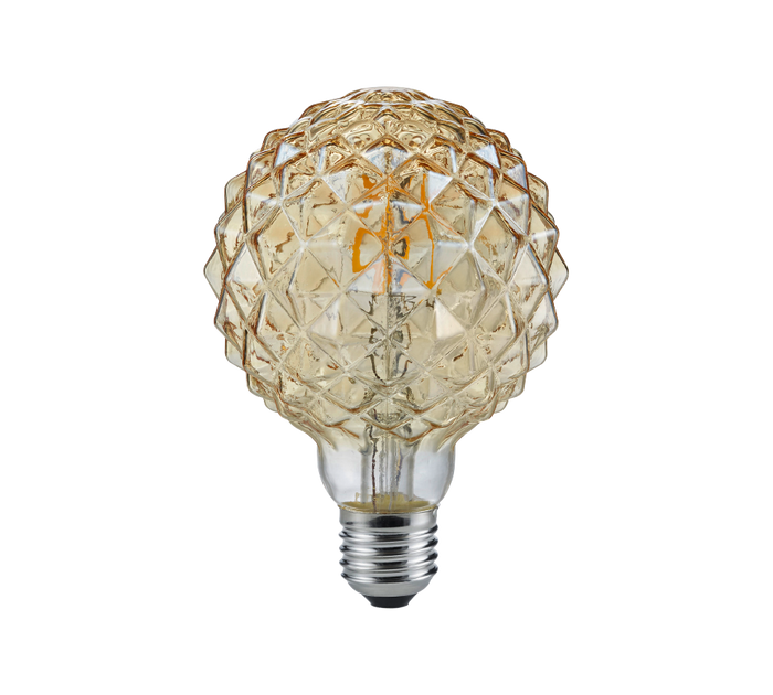 Lampadina Led con Filamento E27 Sfera Puntinata Anticata 4W Globo GD Trio