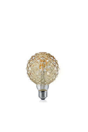 Lampadina Led con Filamento E27 Sfera Puntinata Anticata 4W Globo GD Trio