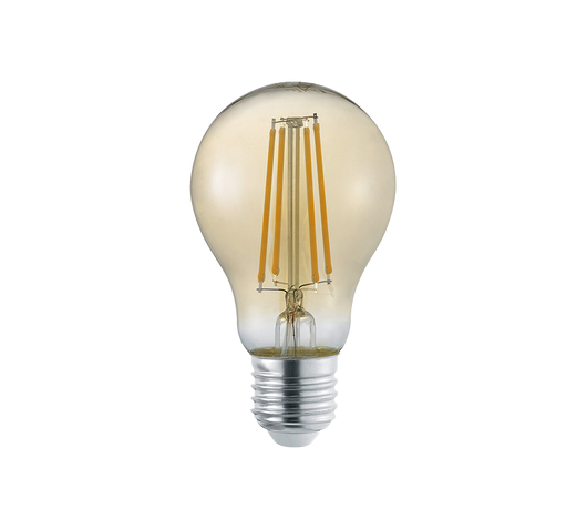 Lampadina Led E27 6W con Filamento Dimmer Ambra Goccia GD Trio