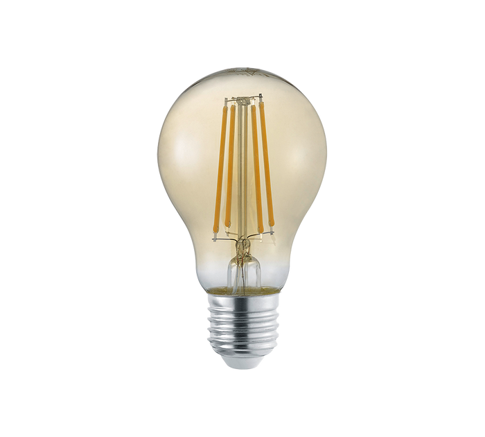 Lampadina Led E27 6W con Filamento Dimmer Ambra Goccia GD Trio