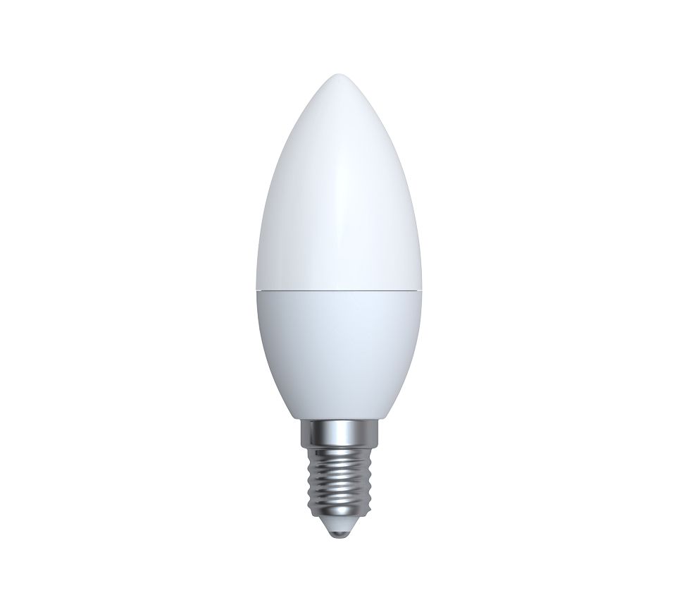 Lampadina Led Oliva E14 4W Blister 3 Pz Candela GD Trio