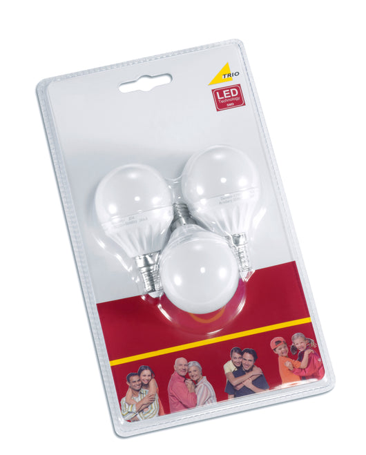 Lampadina Led Pallina E14 5 W 400 Lumen Blister 3 Pz Sfera GD Trio