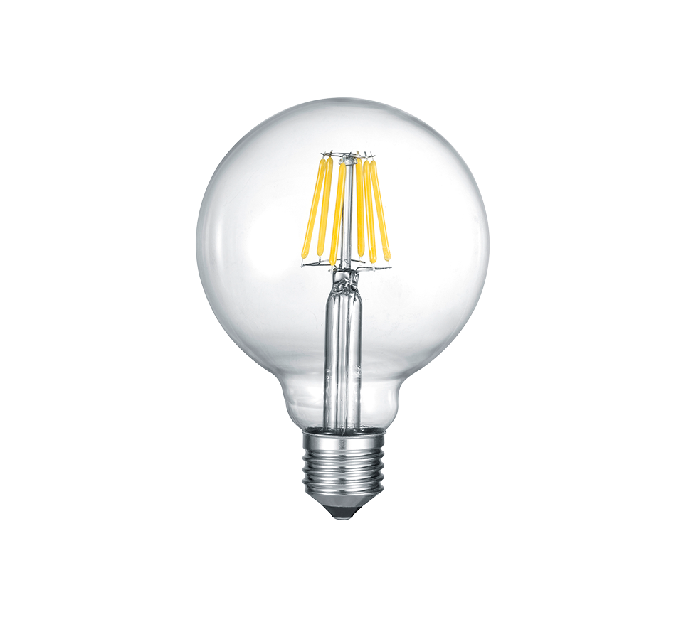 Lampadina Led Sfera con Filamento E27 8W 5 Intesità 12 cm Globo GD Trio