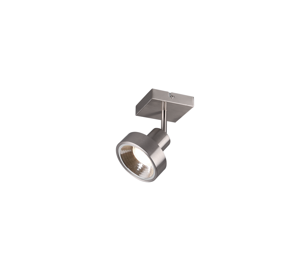 Faretto Soffitto Led 3W GU10 Acciaio Satinato 13 cm Leon GD Trio