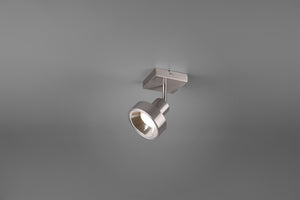 Faretto Soffitto Led 3W GU10 Acciaio Satinato 13 cm Leon GD Trio