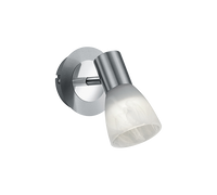 Faretto da Parete o Soffitto Spot Led Orientabile Acciaio Vetro Levisto GD Trio