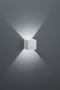 Applique Parete Interno Led Cubo Bi-direzionale Alluminio Louis GD Trio